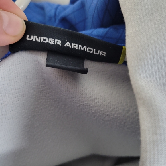 Mens Under Armour Gray/Blue hoodie Size Medium - Picture 8 of 11